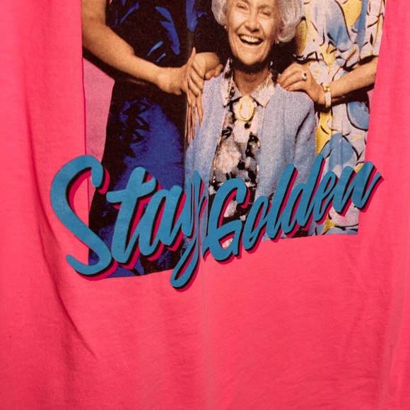 The Golden Girls Stay Golden Pink Graphic Women's T-Shirt Size Medium - Picture 5 of 6